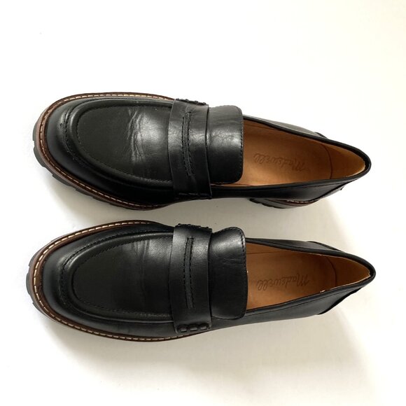 Madewell The Corinne Lugsole Leather Loafers Black - Picture 5 of 11